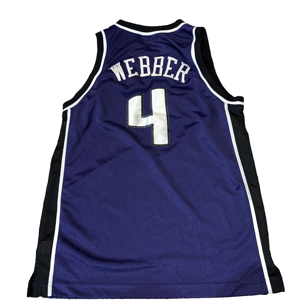 Chris Webber Purple Nike Team Sacramento Kings NBA Basketball Jersey Youth XL